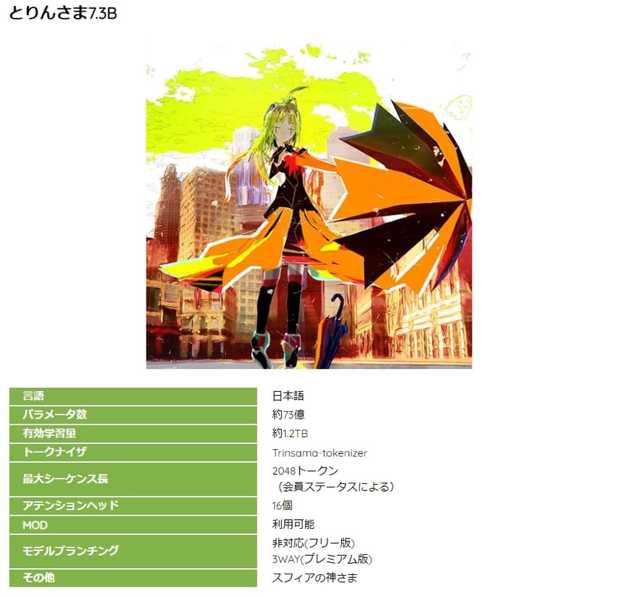 AIのべりすとの日本語ベースのAI