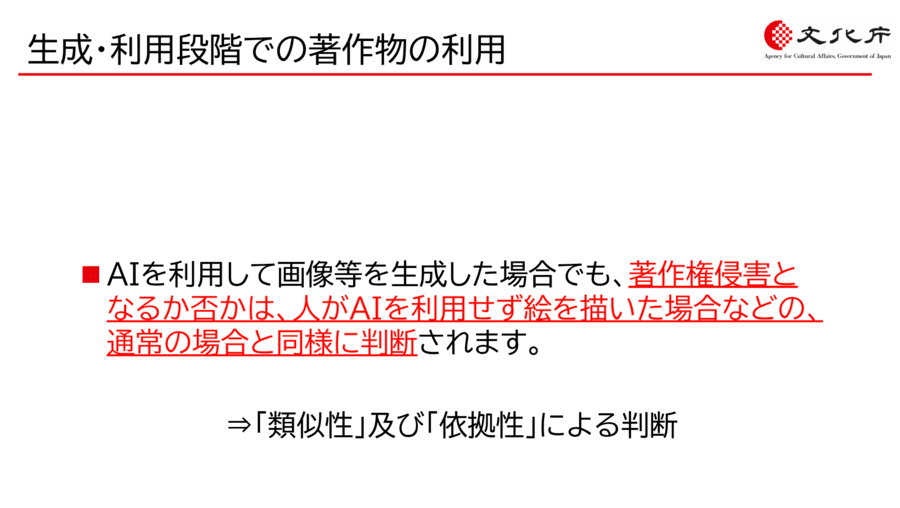 生成・利用段階での著作物の利用