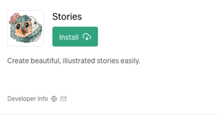 ChatGPTのプラグインStories