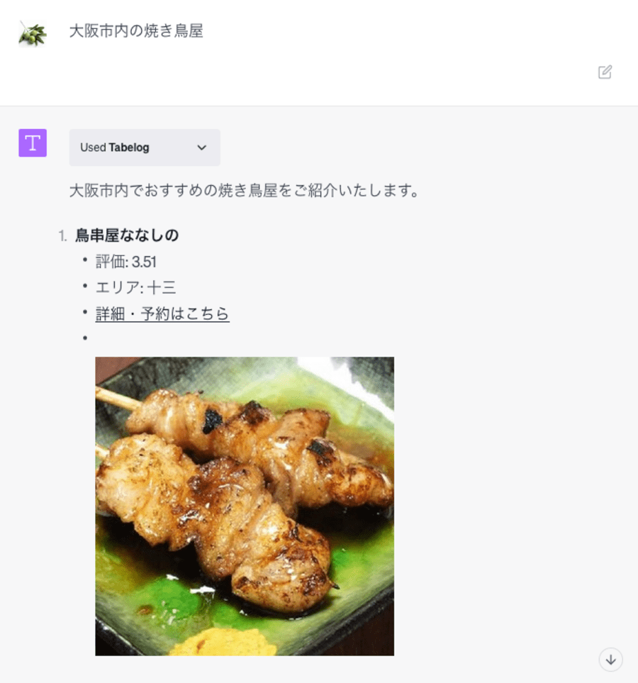 Tabelogがおすすめする飲食店