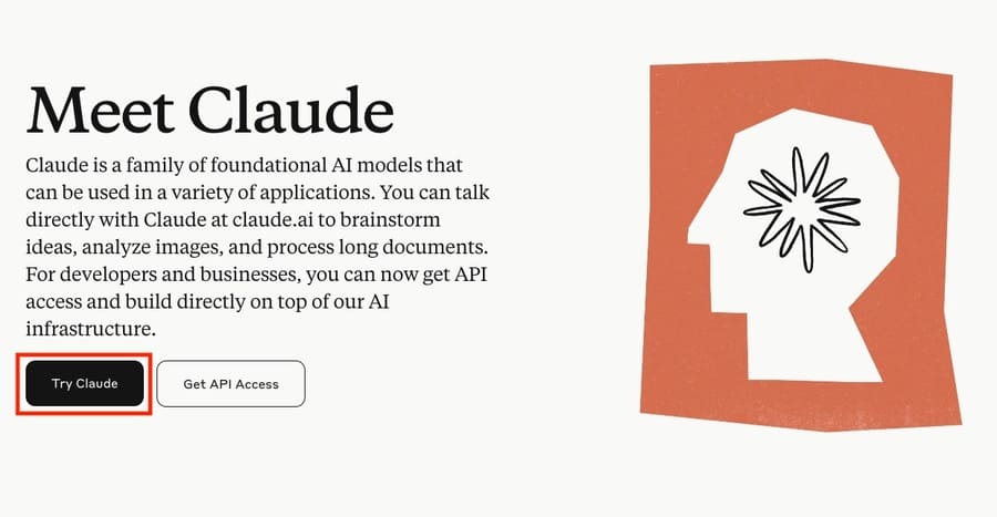 Claude3公式サイトにアクセス