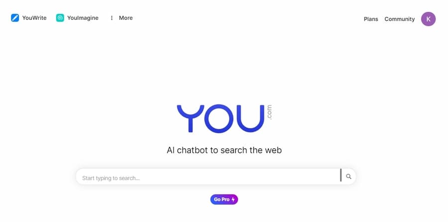 YouChatログイン後の画像