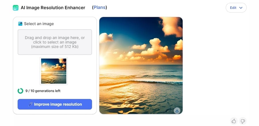 YouChatのYouEnhanceで高解像度になった画像