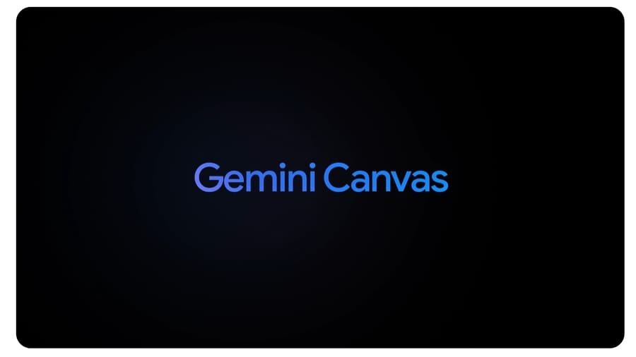 GeminiのCanvas機能画面