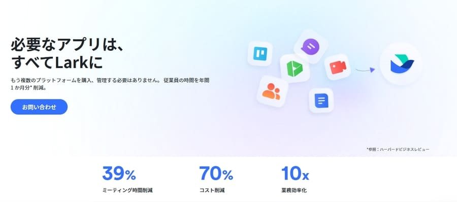 Larkの基本アプリ一覧