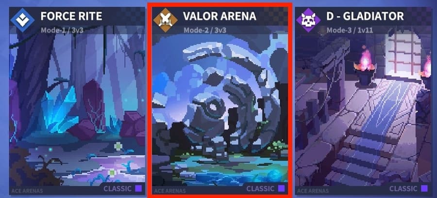 VALOR ARENA｜3対3で相手の拠点を破壊すれば勝利