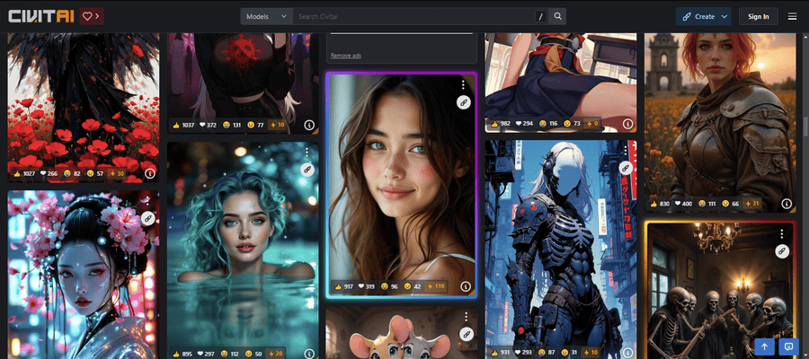 Civit AI画像一覧