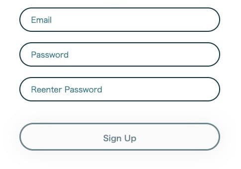 メールアドレス、パスワード、確認用にもう一度パスワードを入力して「Sign Up」をクリック