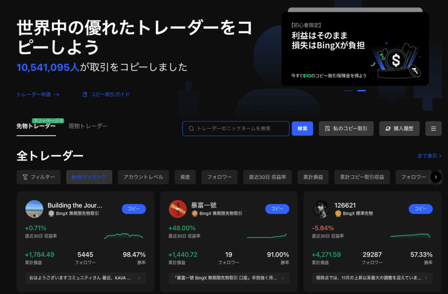 コピートレードで簡単に収益を狙える