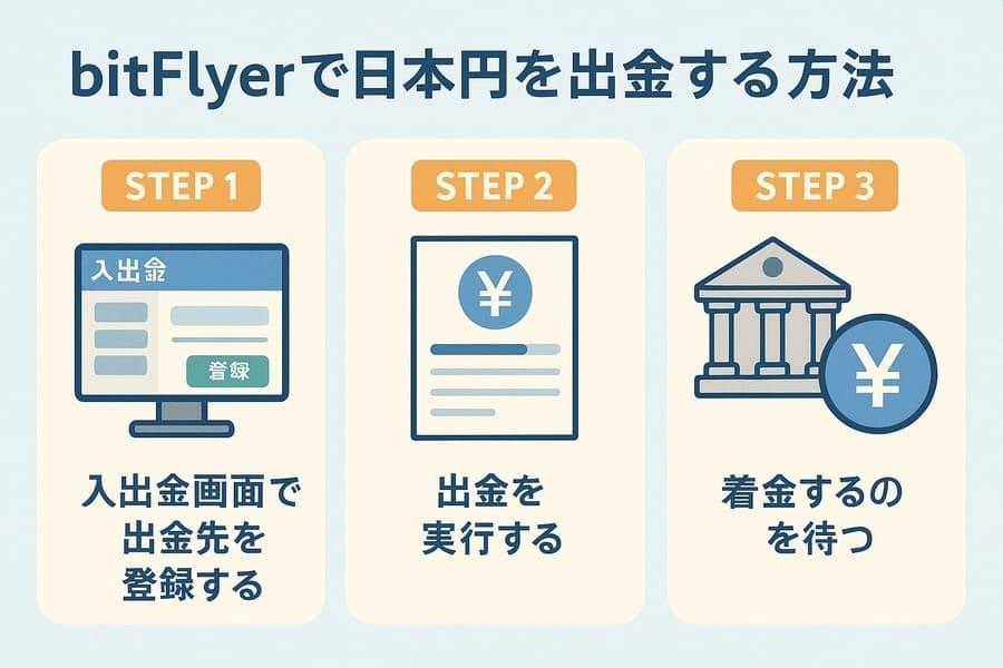 bitFlyerで日本円を出金する方法