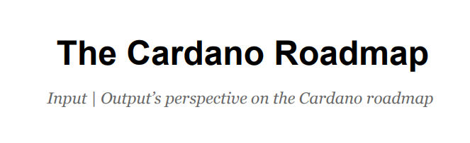 2025 Cardano Roadmap