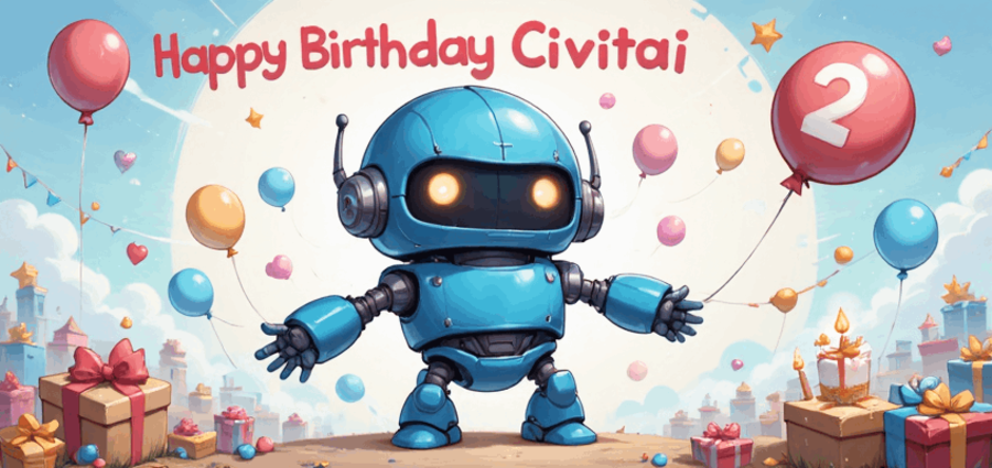 happy birthday civitai