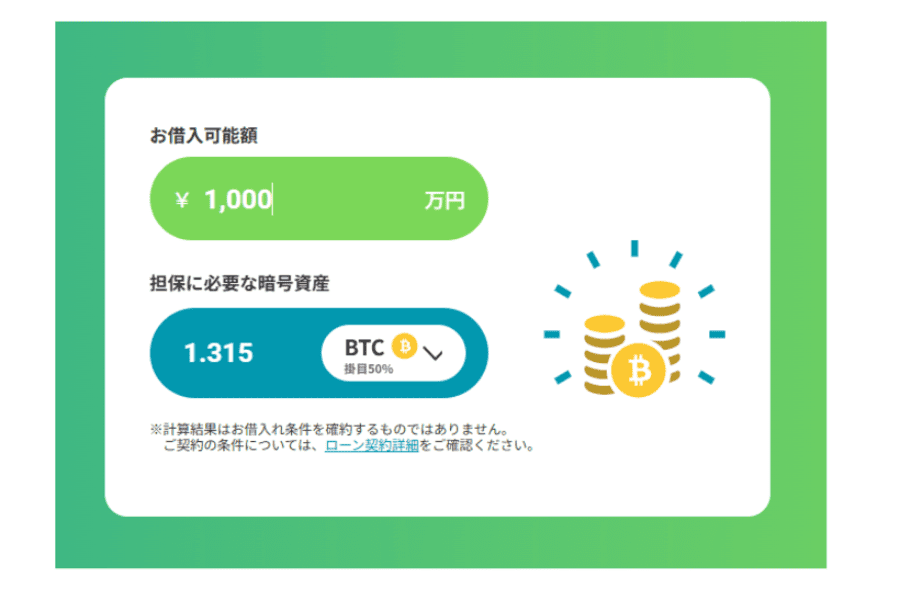 CryptoPawn借入シュミレーター