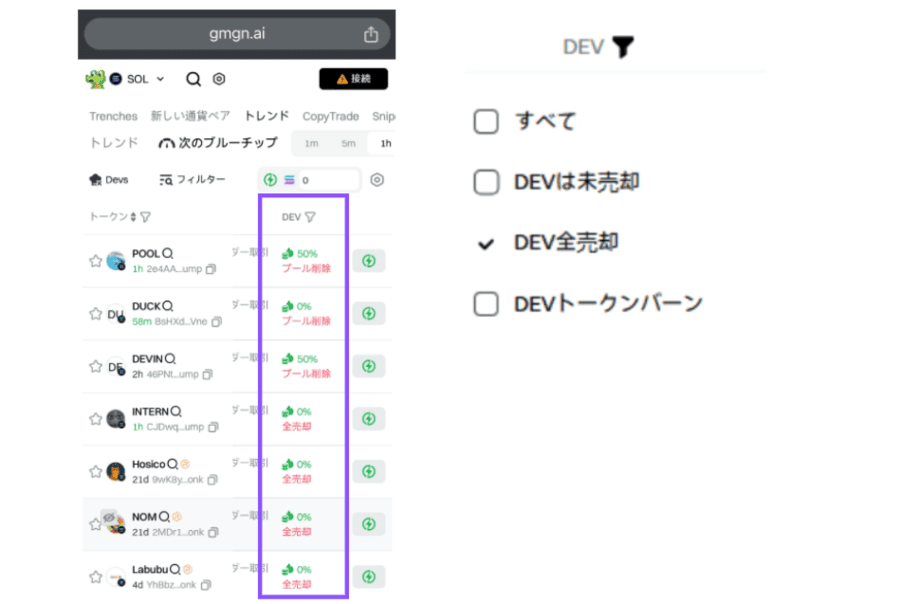 GMGN.AI の画面