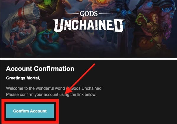 メールの「Confirm Account」をクリック