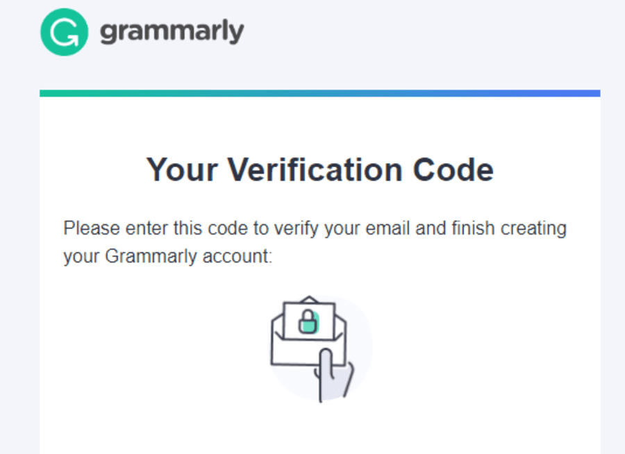 Grammarlyから届く認証コード
