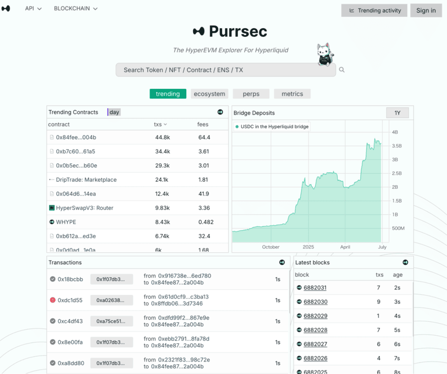 HyperEVM Explorer