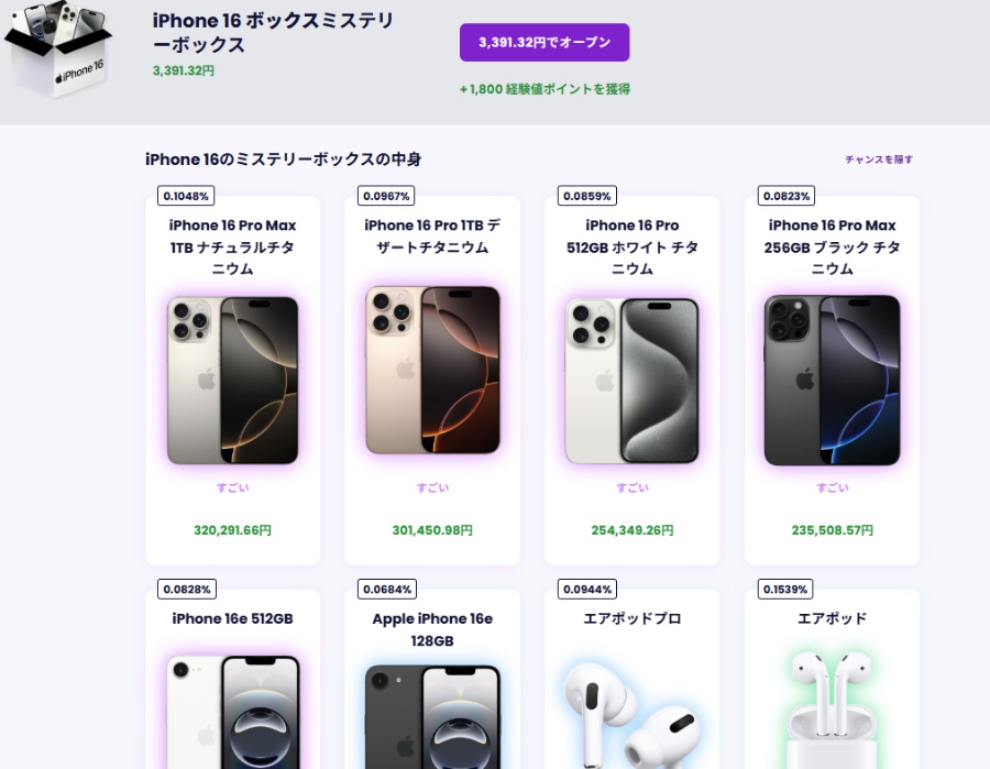 iPhone 16 Box ミステリーボックス