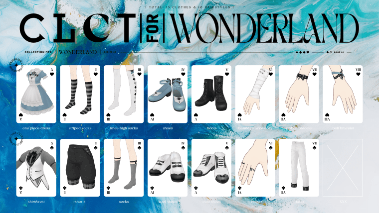 CLCT for WONDERLANDのファッションアイテム