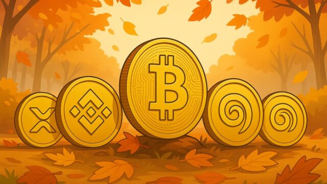 Altタグ「秋シーズンと5つの仮想通貨」