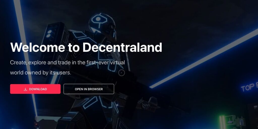 Decentraland／VRを活用したメタバースゲーム