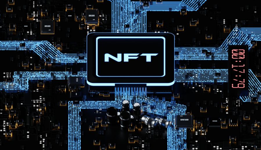 NTFと半導体のイメージ