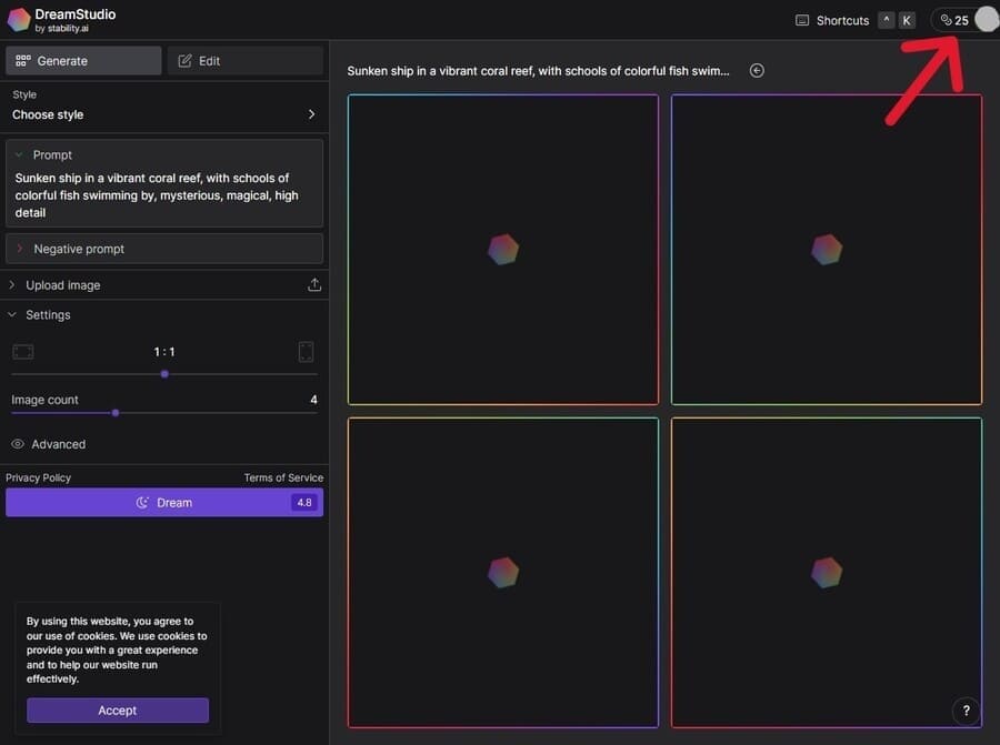 StabilityAIアカウントを作成する