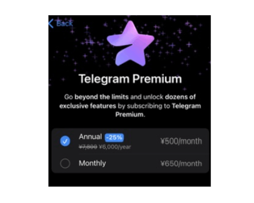 Telegram premium