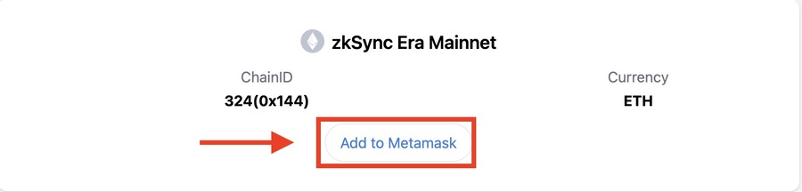 「Add to MetaMask」をクリックしてネットクワークを追加