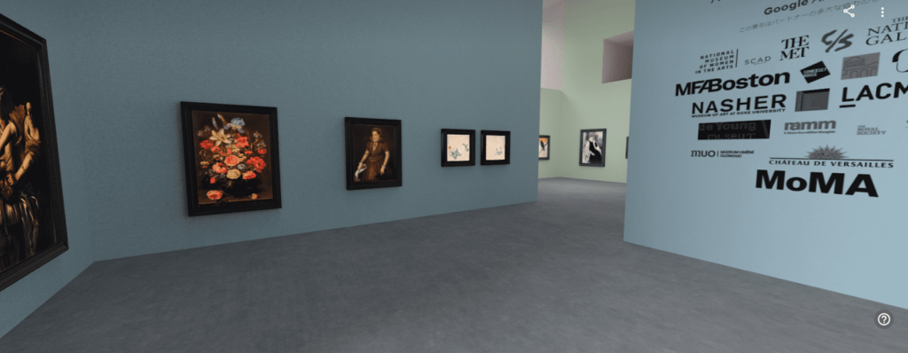 Google Arts & Culture VRのHer Own Muse内の様子