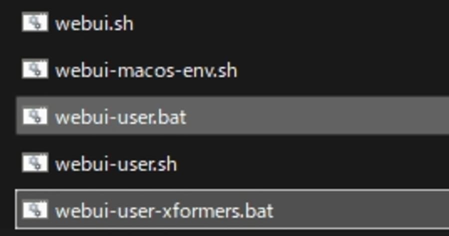 webui-user-xformers.batと改名
